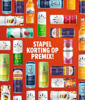 Premix deals. Ready to drink nu met stapelkorting tot 20%